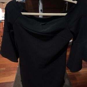 bebe Black Long Sleeve Dress